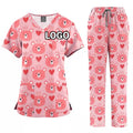 Customize Nursing Clothing Unisex Top Pants Hospital Workwear' Uniforms Pockets Doctor Nurse Scrub Sets