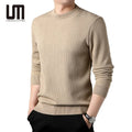 OEM Trending Korean Style Winter Men Clothing Pullovers Thick Warm O Neck Sweaters