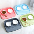 Wholesale Detachable NO Spill Anti slip Clamp Pet Dog Pet Water Food Bowl Plate