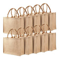 Wholesale Eco-Friendly Reusable Burlap Handbag Custom Printed Logo Jute Tote Bag for Daily Usage