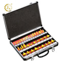 35pcs CNC Router Bits and Wood Milling Cutter Set Customizable Profile Bits for Woodworking Tools OEM Support