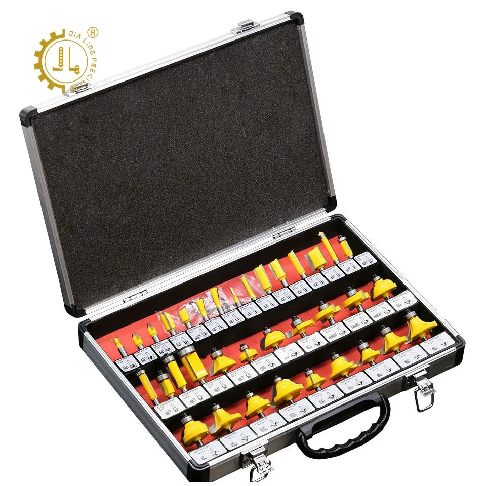 35pcs CNC Router Bits and Wood Milling Cutter Set Customizable Profile Bits for Woodworking Tools OEM Support
