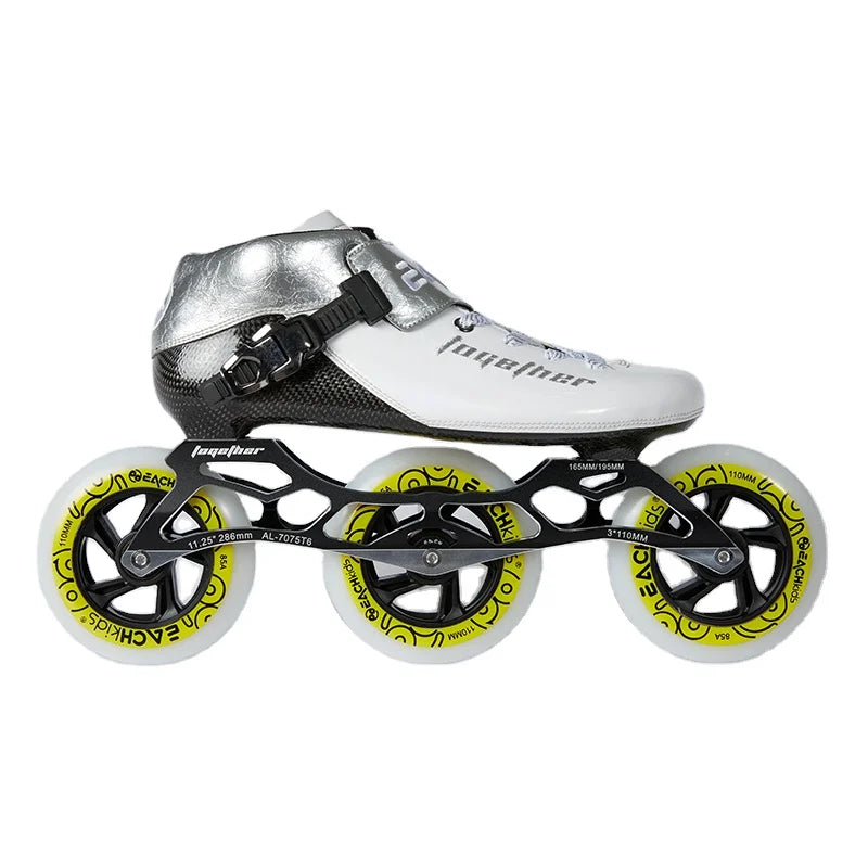 Eachkids Inline Speed Skates with Pu Wheel 100mm*4/110mm*3/110mm*4 Speed Inline Skate Professional Skates