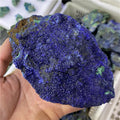 Natural Azurite Cluster Rough Blue Crystal Cluster Azurite Mineral Specimen for Home Decoration