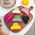 KUACHI Wholesale Custom Cellulose Acetate Hair Claw Fashion Luxury Cute Rhinestone Hair Claws Women Hair Accessories
