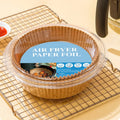 20CM 200PCS/Pack Air Fryer Paper Liners Non-stick Basket Mat Frying Pan 7.9 Inch Disposable Paper Liner for Microwave
