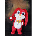 Popular Giant Inflatable Cute Rabbit Mascot Costume Wearable Walking Adult Giant Inflatable Party Rabbit Costume for Sale