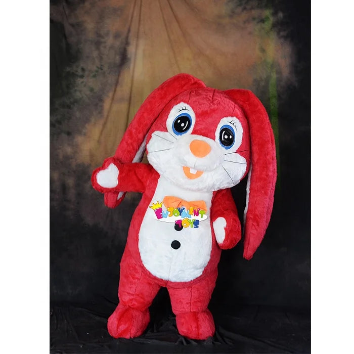 Popular Giant Inflatable Cute Rabbit Mascot Costume Wearable Walking Adult Giant Inflatable Party Rabbit Costume for Sale