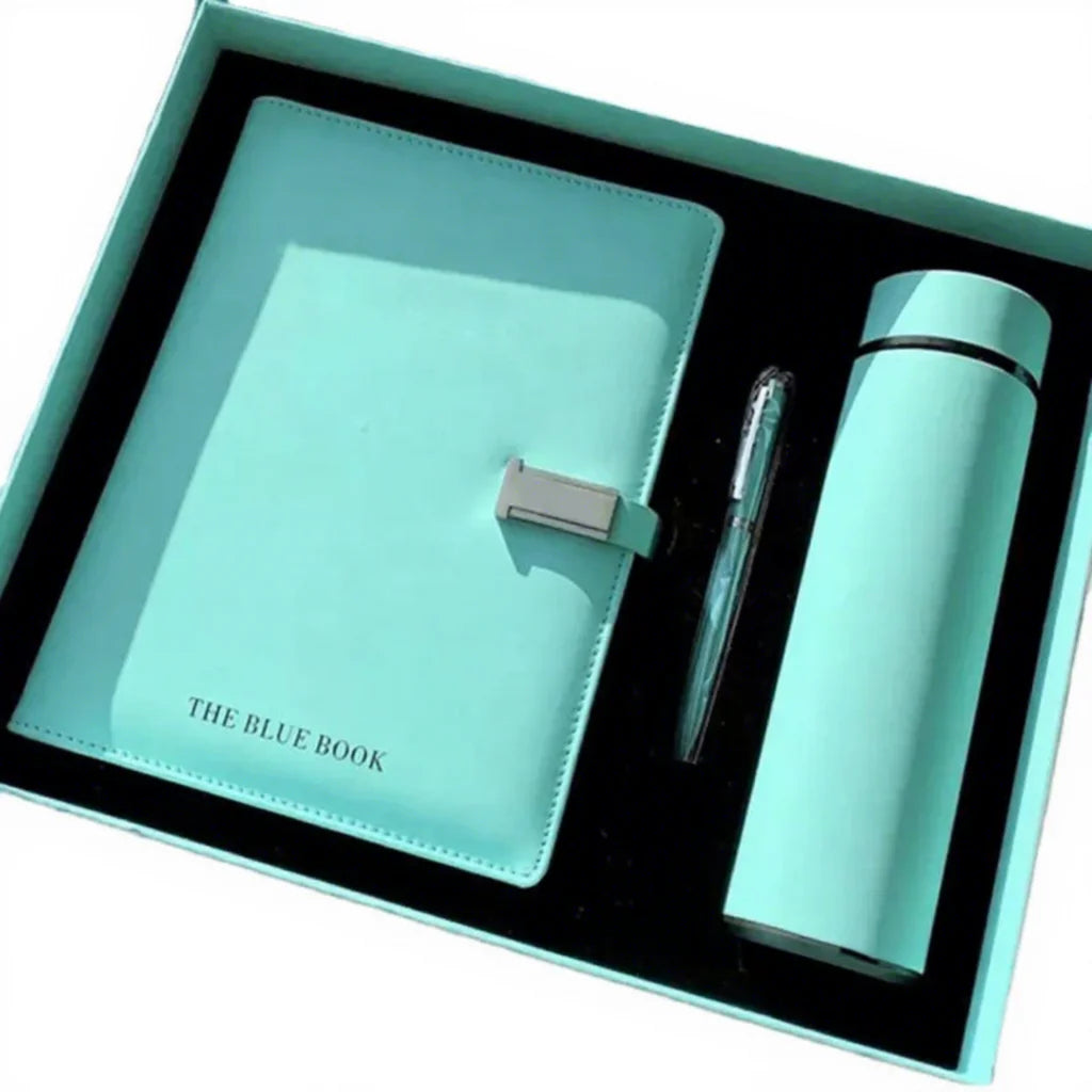 New Business Gifts Set Promotional Power Bank Notebook with Thermos Cupvalentines Day Gift Idea Gifts for Women