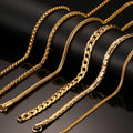 VAF Cable Snake Curb Rosary Necklace Byzantine Thin Ball Big 18K Wholesale Gold Sterling Silver Chain Link Jewelry Necklace