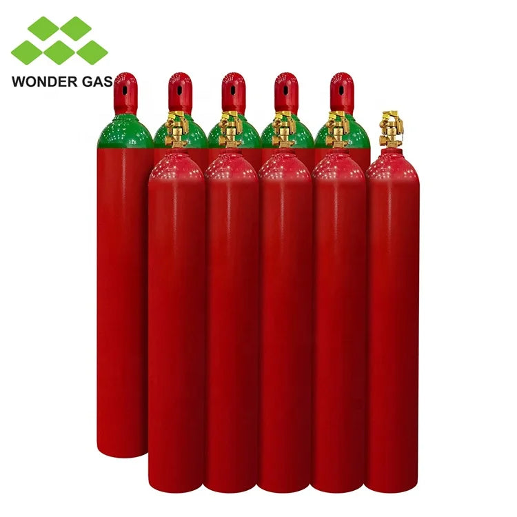 80L 300bar N2 Ar Co2 Fire Protection System Gas Cylinder Inert Gas IG541 IG55 IG01 IG100