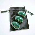 Huiying Energy Healing Drilled Bulk Selling Yoni Egg Nephrite Jade Egg Set Crystal Crafts