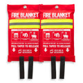 EN 1869 CE Certified 1.2m*1.8m 100% Fiberglass Fireproof 550C Temperature Resistant Kitchen Use Extinguishing Fire Blanket