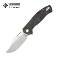 Custom logo 14C28N Stainless Steel With Carbon Fiber Handle Pocket Knife Tactical Survival Foldable Knife Outdoor Knife