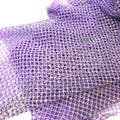 S145  Factory Supply Elastic SS10 Stretch Crystals Mesh Fabric Trimming Rhinestone Net Mesh for Shoe Garment