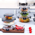 Round Food Storage Box Kitchen Storage Box Transparent Food Container Plastic Container for Food