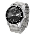 Mens Watches Top Brand Luxury Luminous/Multiple Time Zone Stainless Steel Glass Quartz Analog Wristwatches Men Clocks