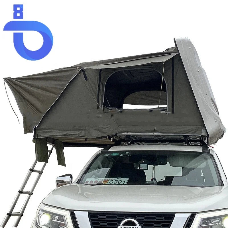 Waterproof Off-Road Roof Top Tent with Hard Shell Canvas Tenda Sul Tetto for Cars