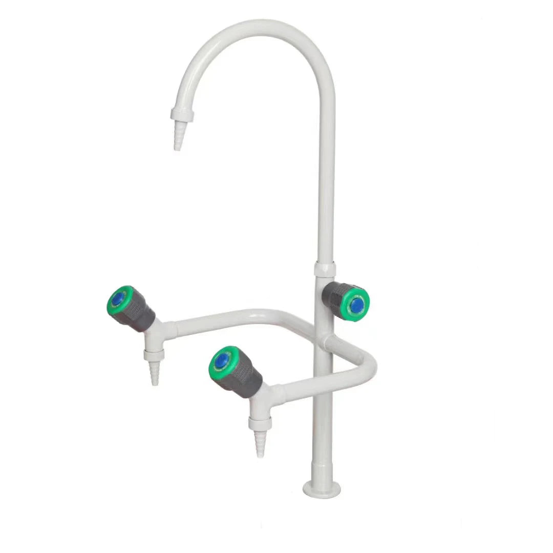 Triple Outlet/Way Water Faucet Deck Mounted Swing Gooseneck (Suitable for Large Ware Cleansing Combined with Sinks) WF-14