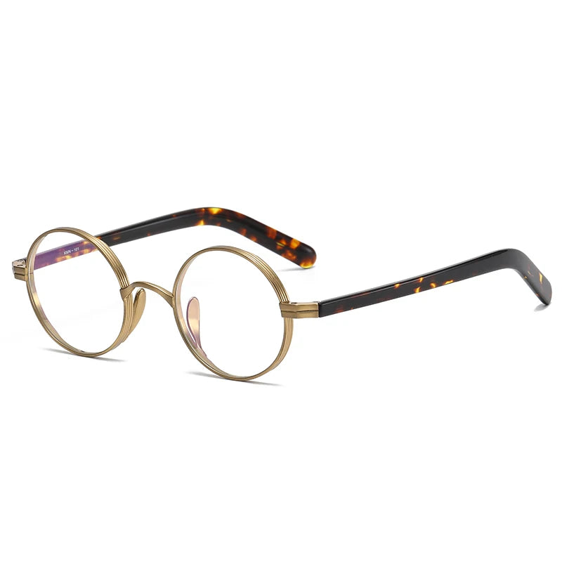 KMN101 Wholesale High Titanium Lightweight Round Optical Eyeglasses Unisex Eyewear for Men Women Ready Stock
