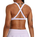 New Style Custom Logo Padded Open Back Sexy Cross Back Yoga Fitness Running Solid Bra Push up Workout Active Clothing