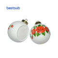 Wholesale Sublimation Blanks Ball Ornamental Ball Ceramic Heart Tree Ornament Christmas Ornaments Personalized Polyresin