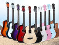 Wholesale Cheap Price Novice Beginner Students Practice Instrument 38 Inch Folk Guitar Acoustic Guitar MegaBDM