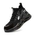 Working Shoes Men Anti-smashing Wear Resistant  Fashionable High Summer Mesh PU Construction Security Steel Toe Safety Shoe