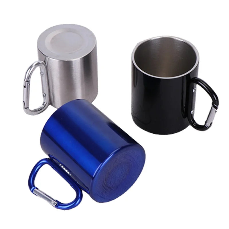 Wholesale Camping Beer Tumbler Coffee Tea Cup Sublimation Blank Stainless Steel Insulated Mug Water with Custom logo