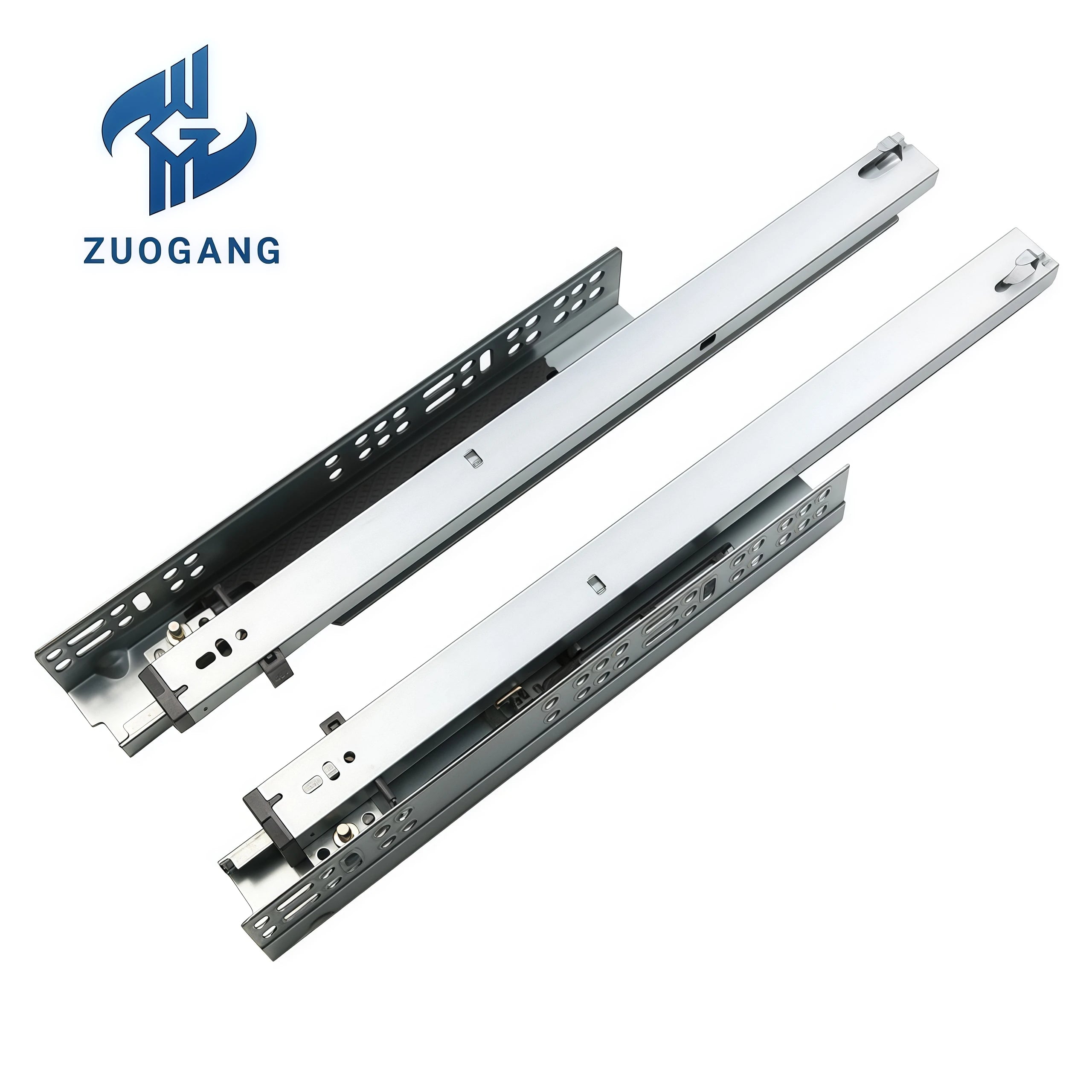 Hidden Slide 3 Fold Full Extension Drawer Slide Telescopic Channel Drawers Guides Undermount Concealed Drawer Slides