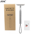 JDK Custom Logo Single Blade Double Edge Safety Razor Wholesale Color Customized for Women's Face & Body Use