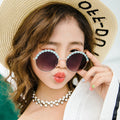 Wholesale Fashion Retro Round Star Metal Travel Summer Unisex Logo Trendy Kids Sunglasses