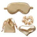 Silk Sleep Sets Hair Band Hair Scrunchie Drawstring Bag Silk Eye Mask