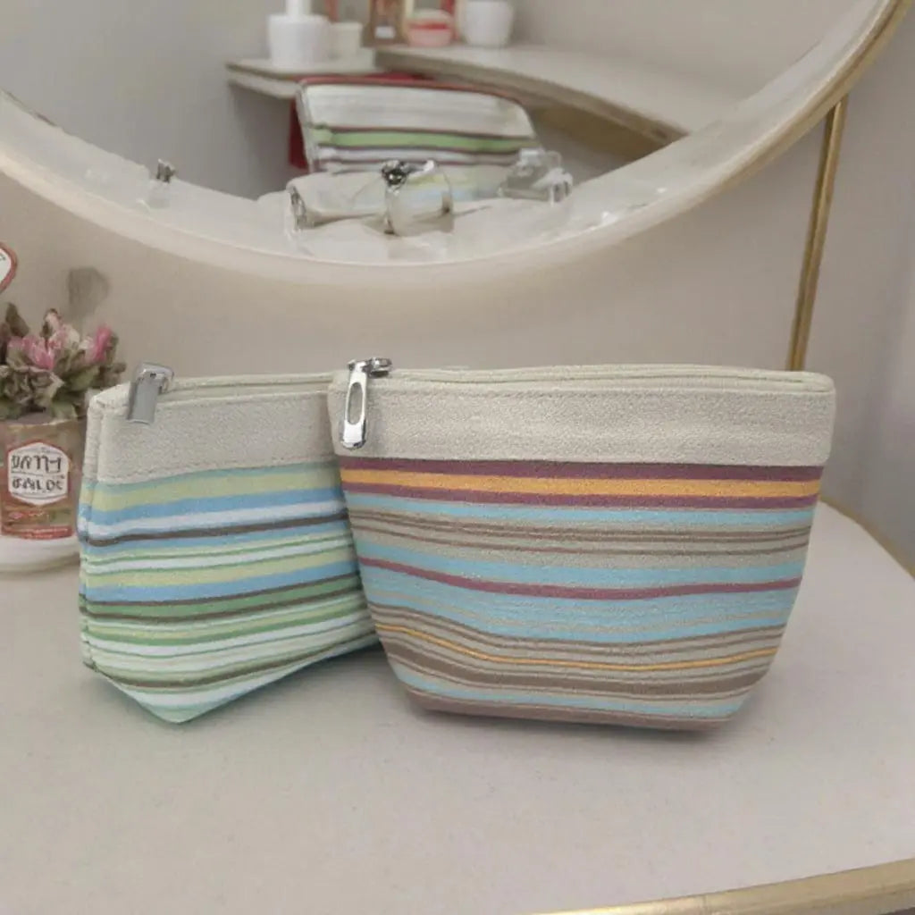 Royal Fair Custom for Pink Cosmetic Organizer Portable Waterproof Zipper Pouch Compact Canvas Travel Makeup Bag for Women