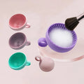 Portable Beauty Brush Cleaner Washing Bowl Cleaning Tool Silicone Makeup Brush Cleaning Pad