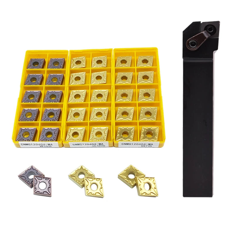 1pc MCLNR2525M12 MCLNL2525M12 Lathe Turning Tool+10pcs CNMG120404 CNMG120408 VP15TF UE6020 US735 Turning Insert