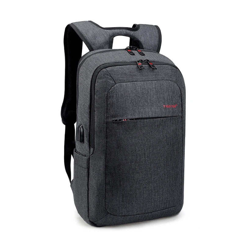 Tigernu T-B3090USB Anti-theft Waterproof Mochilas School Student Travel Laptop Backpacks Bags for Men Polyester Outdoor Backpack