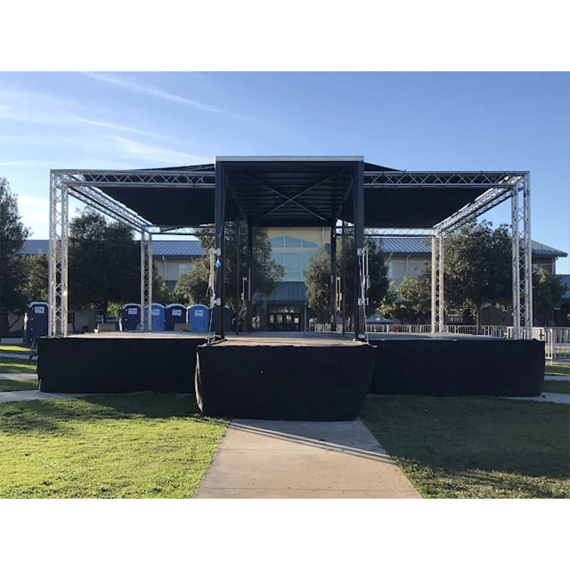 Aluminium Stage Backdrop Roof Truss Frame System Stage Aluminum Stage Truss Display System for Sale