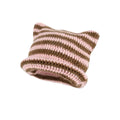 Vintage Fox Crochet Hats Women Cat Beanie Grunge Accessories Slouchy Beanies for Women