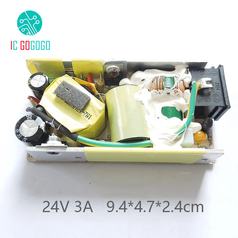 AC-DC 24V 3A Switching Power Supply Module Switch Circuit Bare Board Voltage Regulator Converter 3000MA 110V 220V 50/60HZ SMPS
