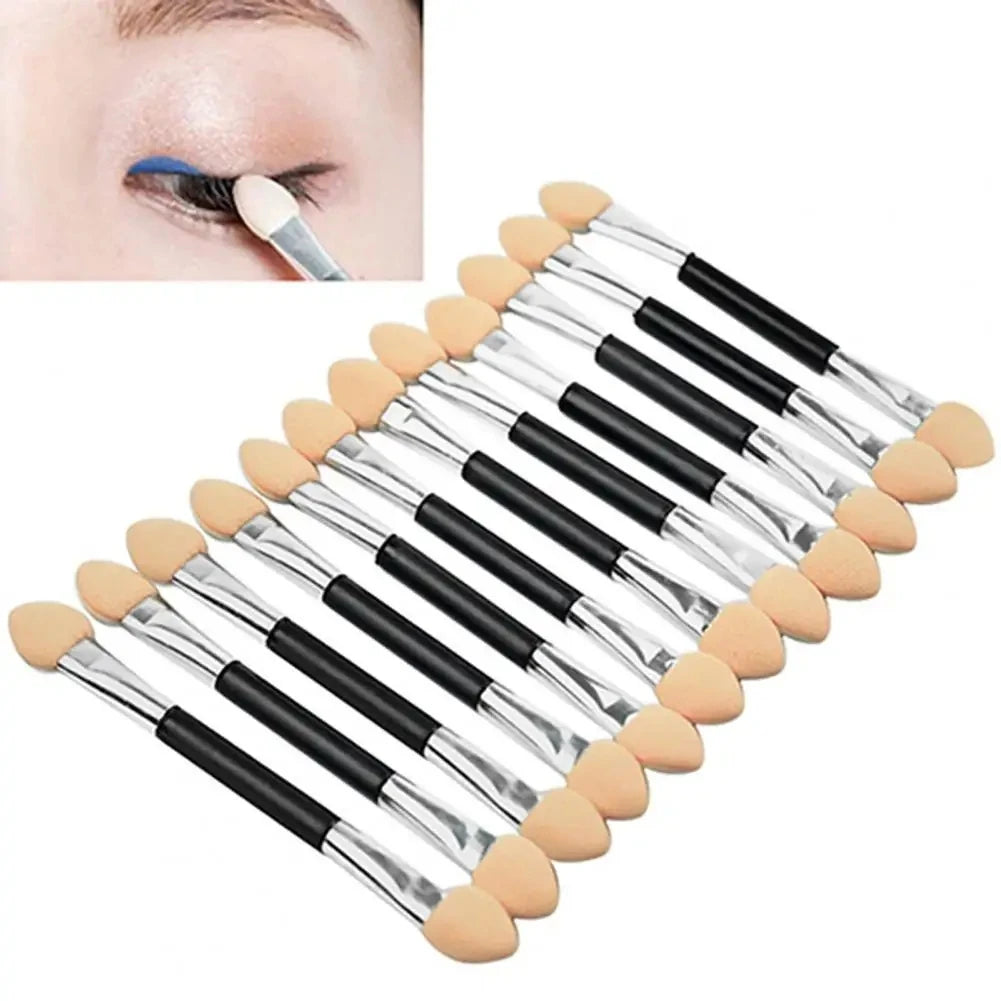 Nail Powder Brushes Sponge Eyeshadow Applicator Sponge Stick Double Ended Glitter Mirror Powder Makeup Brush