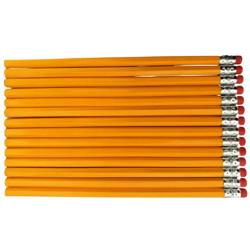 Promotion Hexagonal Cheap 7 Inches Wooden Pencils Yellow Paint HB Pencil With Eraser