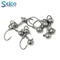 Selco Wholesale 3.5G/5G/7G/10G/14G Lead Weedless Head Sand Eel Football Swimbait Jig Head Fishing Lure