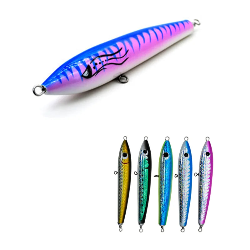 MISTER LURE Topwater Wooden Stickbait Pencil Lures Handmade Fishing Artificial Baits Fishing Lures