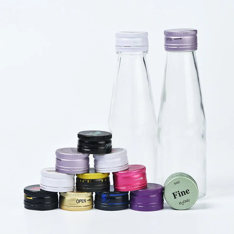 18mm 20mm 24mm 28mm 31.5mm Thread Caliber Aluminum ROPP Anti-pilfer Highly Sealed Cap Lid for Beverage Liquor Vodka Bottle