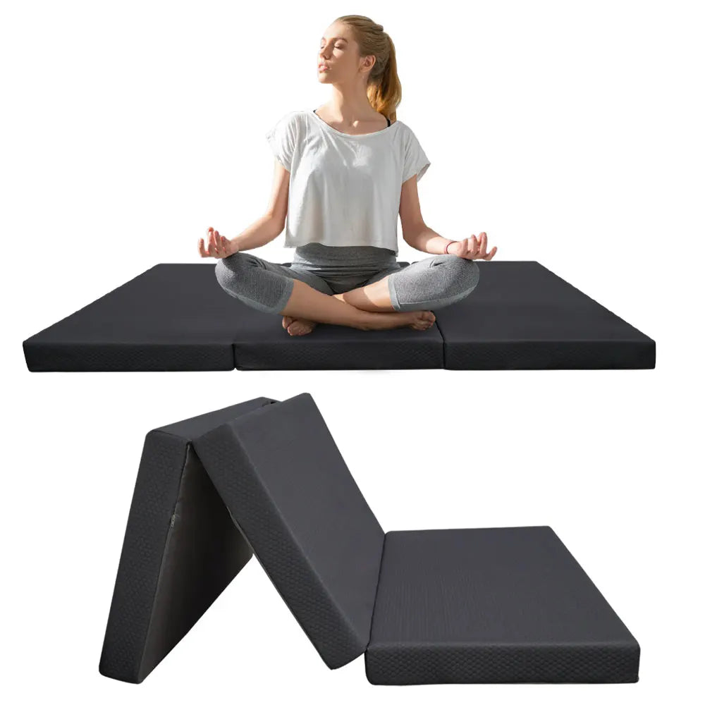 Portable Customized High-Density Memory Foam Folding Triple Mattress for Guest Bedroom Foldable Sofa for Comfortable Sleeping