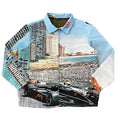 Hip Pop Custom Tapestry Jacket Man Jacquard Blanket Anime Design Hoodie Woven Plus Size Tapestry Jacket Coat