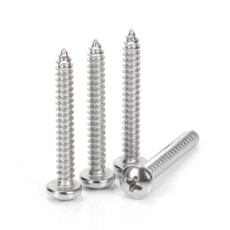 M2 M3 M3.5 M4 M5 M6 Phillips Pan Head Self Tapping Screws Stainless Steel Wood Screw MegaBDM
