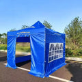 Single Layer Four Corner Sunshade with Side Wall Tent Printable Advertising Tent Factory Direct Iron Frame