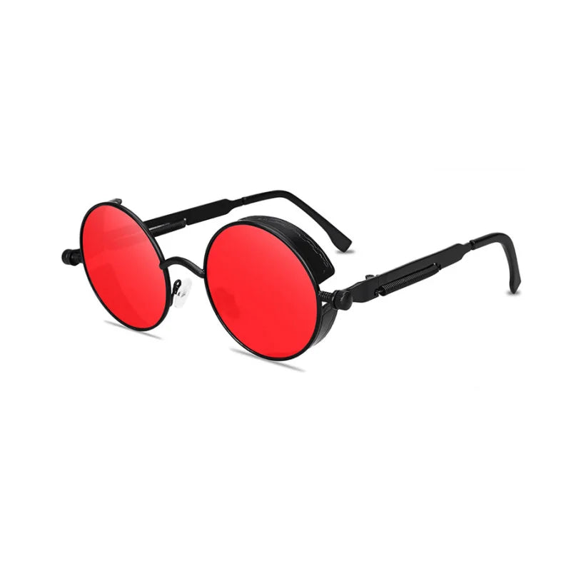 Classic Vintage Steampunk Sunglasses Men Women Brand Designer Sun Glasses Round Punk Shades Male Female